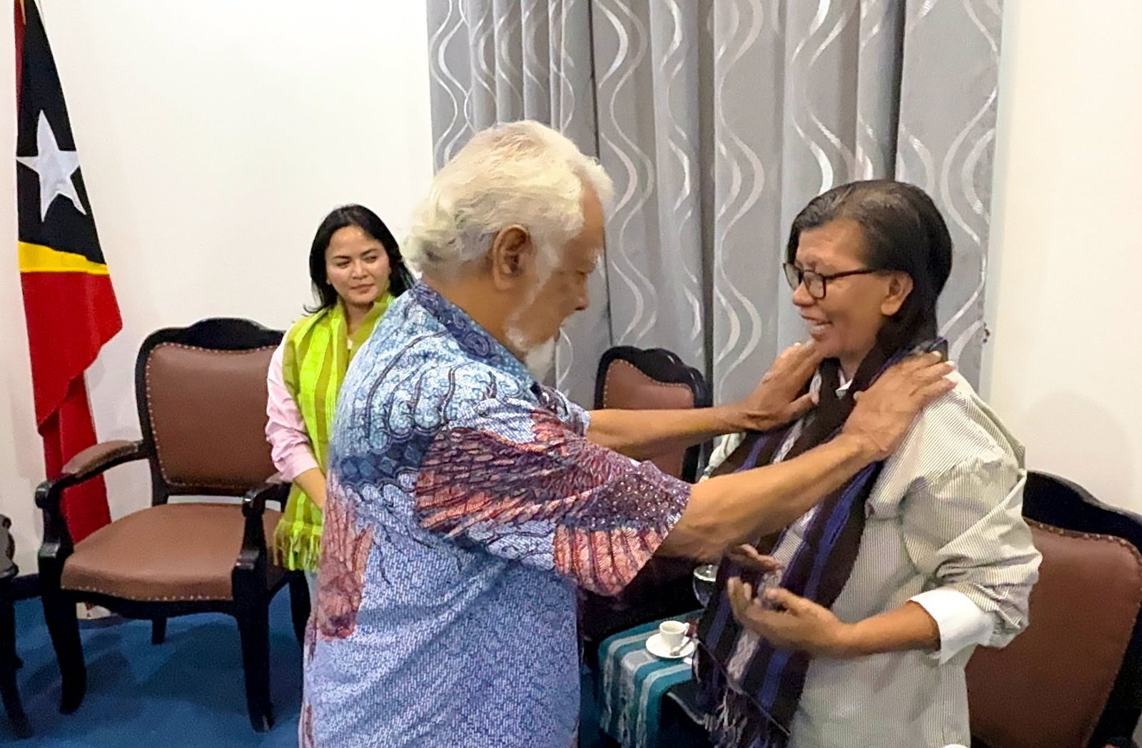 Penyambutan adat khas Timor
