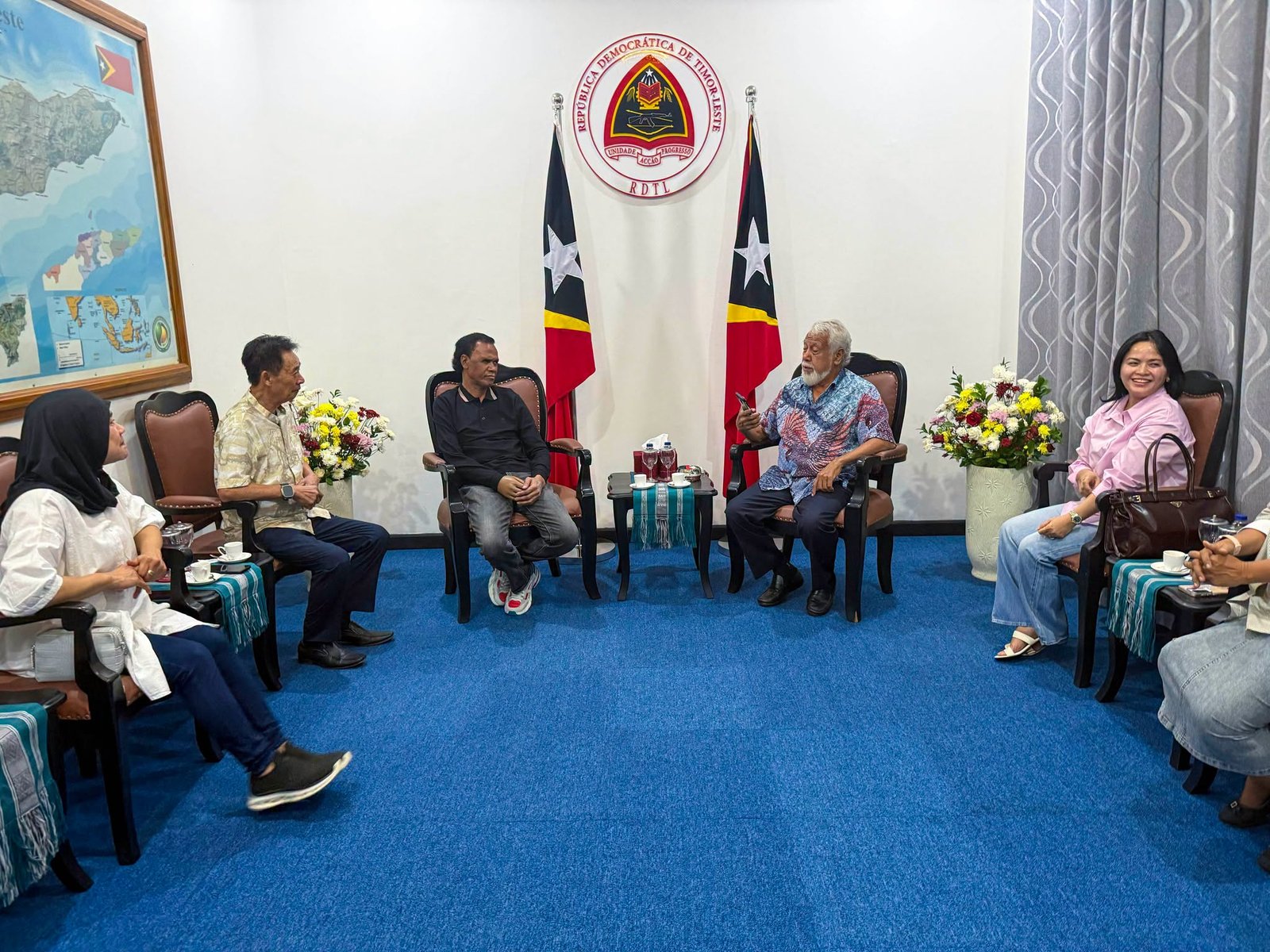 Suasana hangat pertemuan di Dili