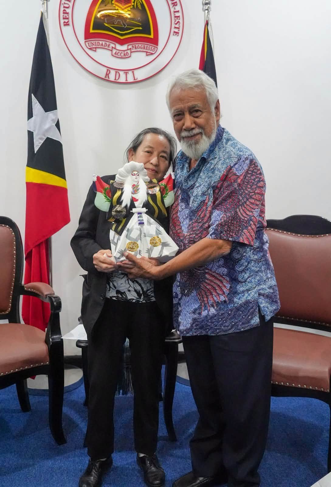 Xanana ho Sra. Yoshiko Kitahara