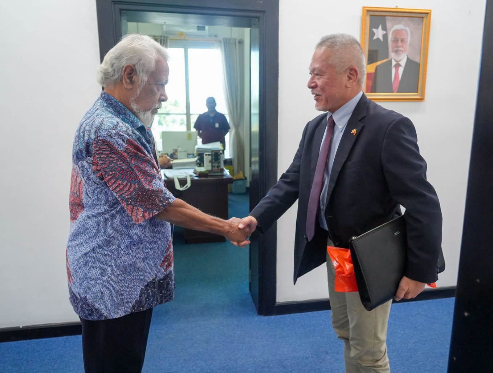 Aperta liman ho delegasaun Japaun