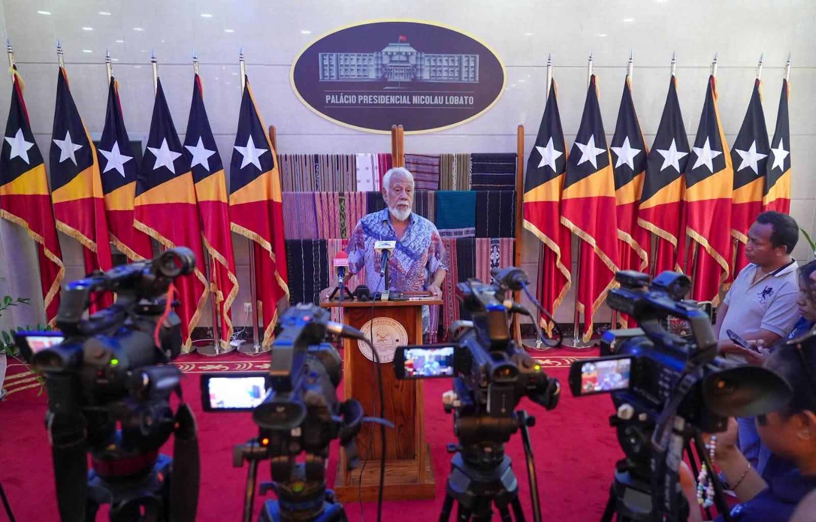 Konferénsia imprensa Xanana Gusmão
